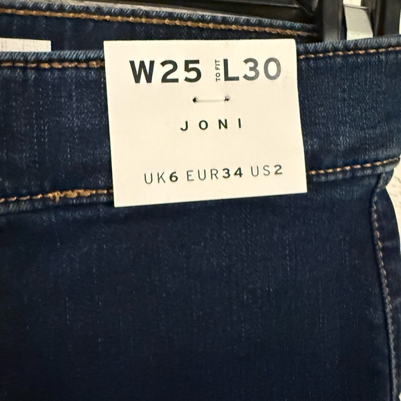 Topshop Blue High Rise‎ Jeans - Picture 3 of 6